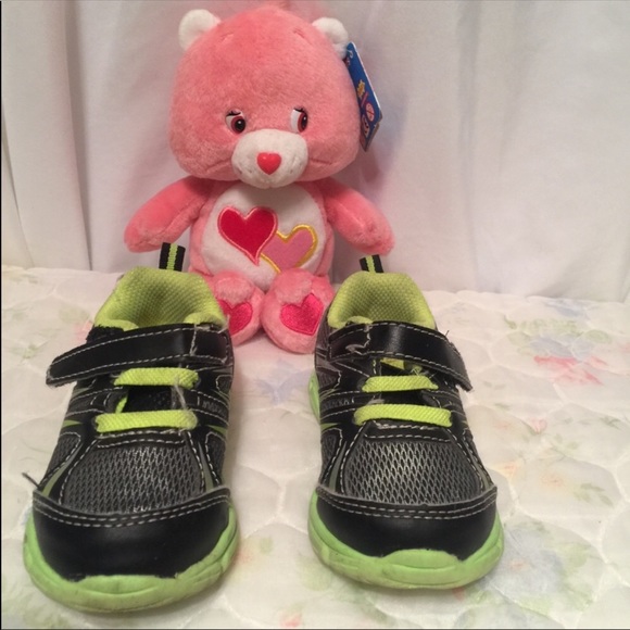 Boys sneakers lime and black - Picture 4 of 6